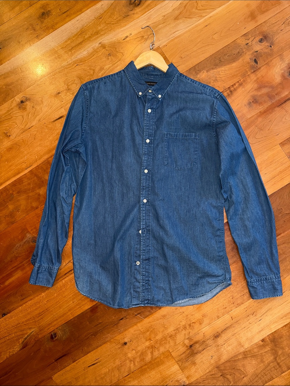 Banana Republic Chambray Shirt - Dark Indigo - LT